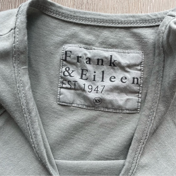 Frank and Eileen Easy Side Slit Tank Midi Dress Sage Green T-Shirt - Picture 4 of 10